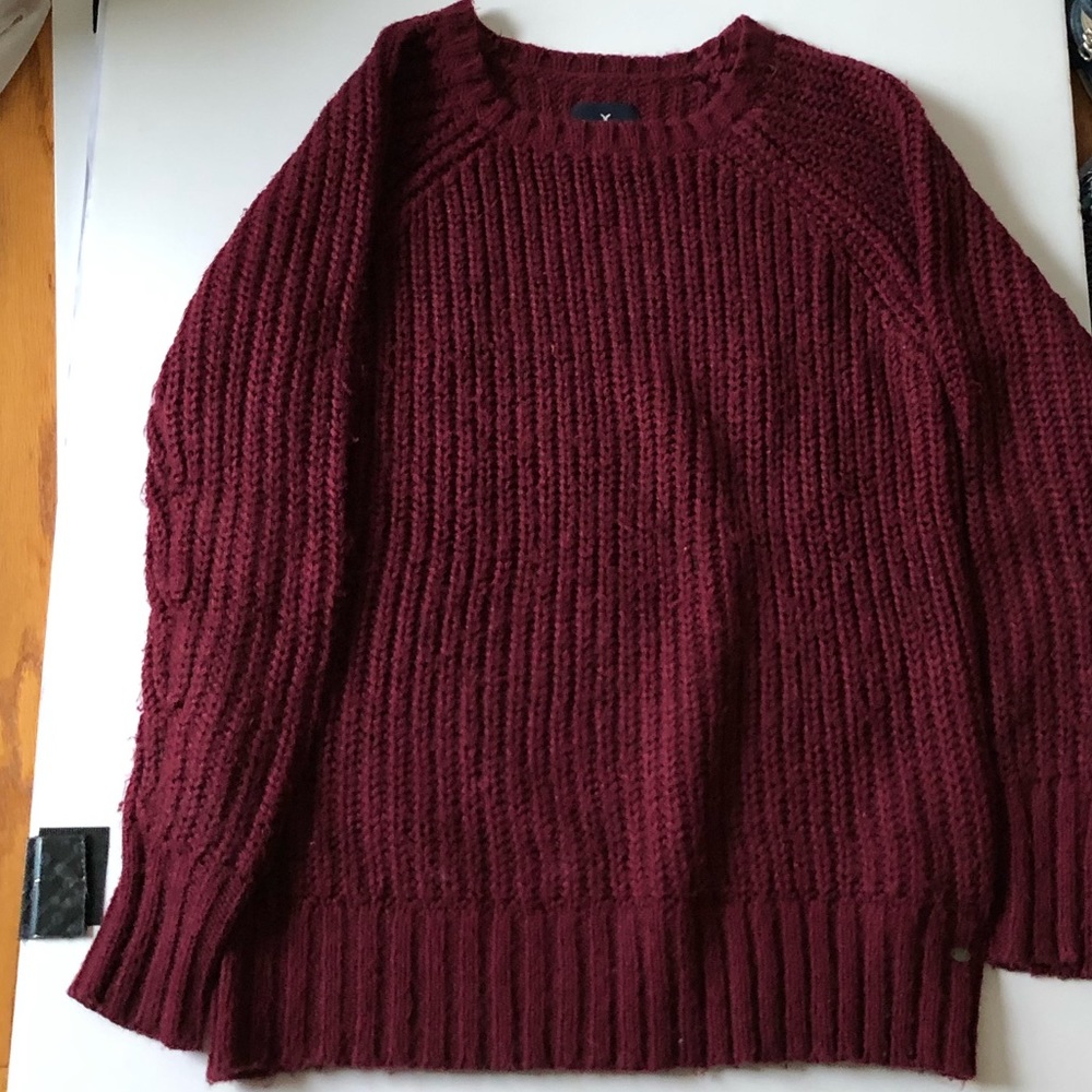 AMERICAN EAGLE Burgundy Jegging Sweater
